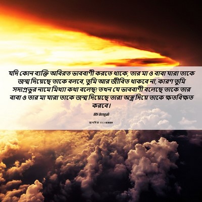 Picture 06 - জখৰিয়া 13:3 BENIRV - যদি কোন ব্যক্তি - Bible Verse Picture