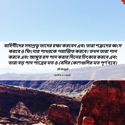 Picture 06 - জখৰিয়া 9:15 BENIRV - বাহিনীদের - Bible Verse Picture