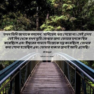 Picture 06 - দানিয়েল 10:12 BENIRV - তখন তিনি আমাকে - Bible Verse Picture