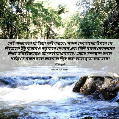 Picture 06 - দানিয়েল 11:36 BENIRV - সেই রাজা তার যা - Bible Verse Picture