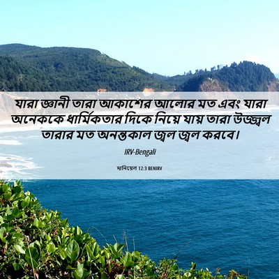 Picture 06 - দানিয়েল 12:3 BENIRV - যারা জ্ঞানী তারা - Bible Verse Picture