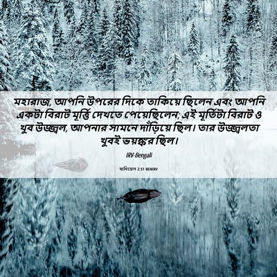 Picture 06 - দানিয়েল 2:31 BENIRV - মহারাজ, আপনি উপরের - Bible Verse Picture