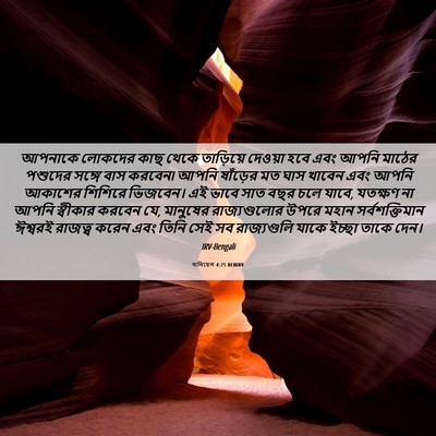 Picture 06 - দানিয়েল 4:25 BENIRV - আপনাকে লোকদের কাছ - Bible Verse Picture