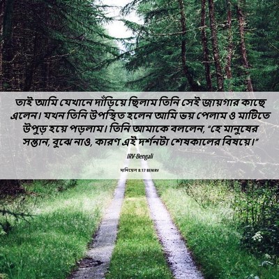 Picture 06 - দানিয়েল 8:17 BENIRV - তাই আমি যেখানে - Bible Verse Picture