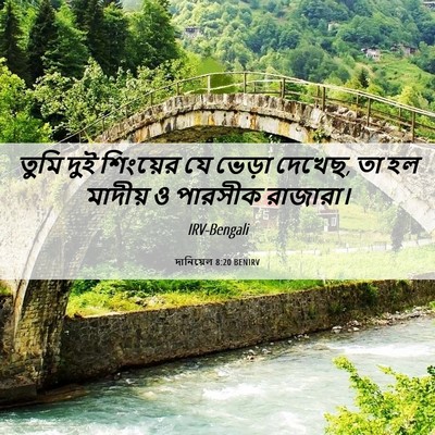 Picture 06 - দানিয়েল 8:20 BENIRV - তুমি দুই শিংয়ের - Bible Verse Picture