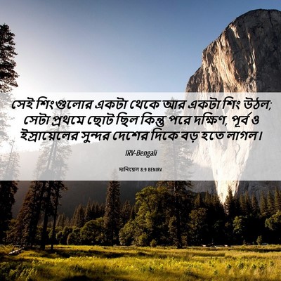 Picture 06 - দানিয়েল 8:9 BENIRV - সেই শিংগুলোর একটা - Bible Verse Picture