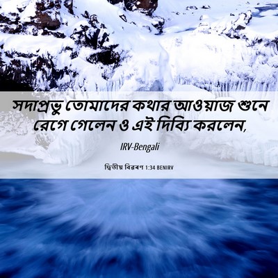 Picture 06 - দ্বিতীয় বিৱৰণ 1:34 BENIRV - সদাপ্রভু তোমাদের - Bible Verse Picture