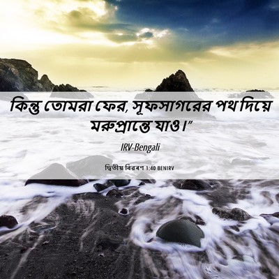 Picture 06 - দ্বিতীয় বিৱৰণ 1:40 BENIRV - কিন্তু তোমরা ফের, - Bible Verse Picture