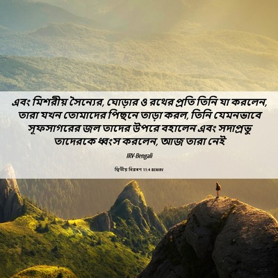 Picture 06 - দ্বিতীয় বিৱৰণ 11:4 BENIRV - এবং মিশরীয় - Bible Verse Picture