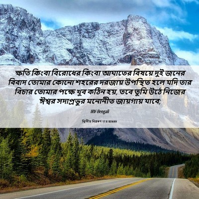 Picture 06 - দ্বিতীয় বিৱৰণ 17:8 BENIRV - ক্ষতি কিংবা - Bible Verse Picture