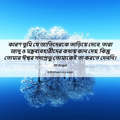 Picture 06 - দ্বিতীয় বিৱৰণ 18:14 BENIRV - কারণ তুমি যে - Bible Verse Picture