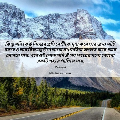 Picture 06 - দ্বিতীয় বিৱৰণ 19:11 BENIRV - কিন্তু যদি কেউ - Bible Verse Picture