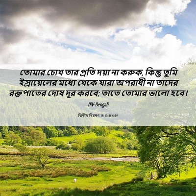 Picture 06 - দ্বিতীয় বিৱৰণ 19:13 BENIRV - তোমার চোখ তার - Bible Verse Picture
