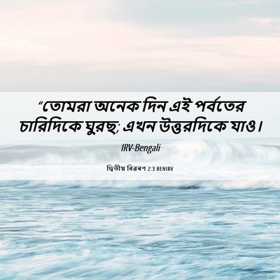 Picture 06 - দ্বিতীয় বিৱৰণ 2:3 BENIRV - “তোমরা অনেক দিন এই - Bible Verse Picture