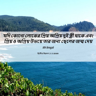 Picture 06 - দ্বিতীয় বিৱৰণ 21:15 BENIRV - যদি কোনো লোকের - Bible Verse Picture