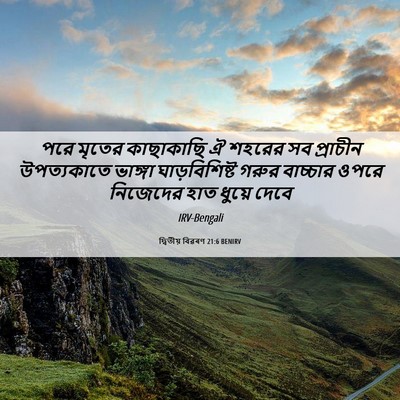 Picture 06 - দ্বিতীয় বিৱৰণ 21:6 BENIRV - পরে মৃতের - Bible Verse Picture
