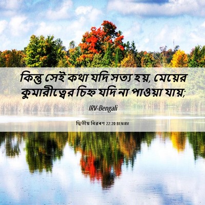 Picture 06 - দ্বিতীয় বিৱৰণ 22:20 BENIRV - কিন্তু সেই কথা যদি - Bible Verse Picture