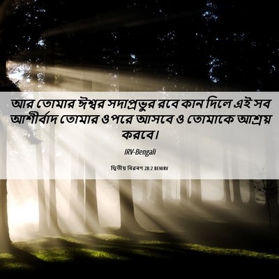 Picture 06 - দ্বিতীয় বিৱৰণ 28:2 BENIRV - আর তোমার ঈশ্বর - Bible Verse Picture