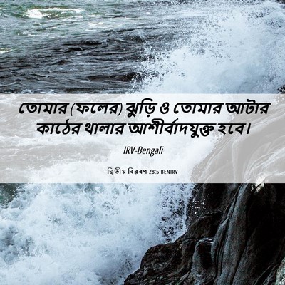 Picture 06 - দ্বিতীয় বিৱৰণ 28:5 BENIRV - তোমার (ফলের) ঝুড়ি - Bible Verse Picture