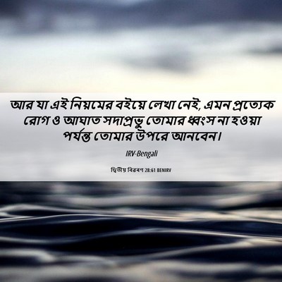Picture 06 - দ্বিতীয় বিৱৰণ 28:61 BENIRV - আর যা এই নিয়মের - Bible Verse Picture