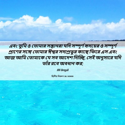 Picture 06 - দ্বিতীয় বিৱৰণ 30:2 BENIRV - এবং তুমি ও তোমার - Bible Verse Picture