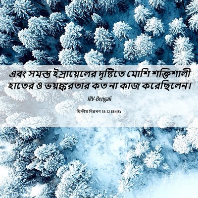 Picture 06 - দ্বিতীয় বিৱৰণ 34:12 BENIRV - এবং সমস্ত - Bible Verse Picture