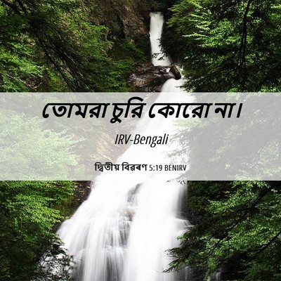 Picture 06 - দ্বিতীয় বিৱৰণ 5:19 BENIRV - তোমরা চুরি কোরো - Bible Verse Picture