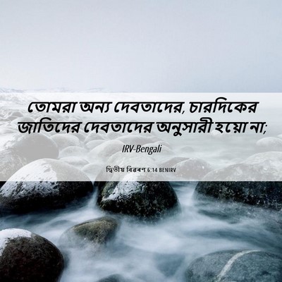 Picture 06 - দ্বিতীয় বিৱৰণ 6:14 BENIRV - তোমরা অন্য - Bible Verse Picture
