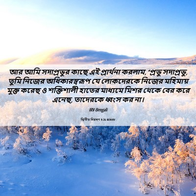 Picture 06 - দ্বিতীয় বিৱৰণ 9:26 BENIRV - আর আমি সদাপ্রভুর - Bible Verse Picture