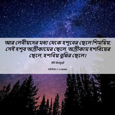 Picture 06 - নহিমিয়া 11:15 BENIRV - আর লেবীয়দের মধ্য - Bible Verse Picture