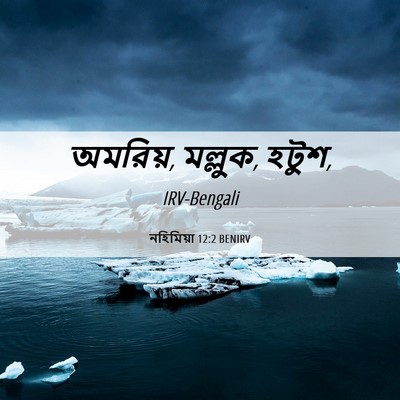 Picture 06 - নহিমিয়া 12:2 BENIRV - অমরিয়, মল্লুক, - Bible Verse Picture