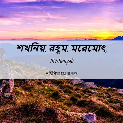 Picture 06 - নহিমিয়া 12:3 BENIRV - শখনিয়, রহূম, - Bible Verse Picture
