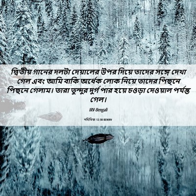 Picture 06 - নহিমিয়া 12:38 BENIRV - দ্বিতীয় গানের - Bible Verse Picture