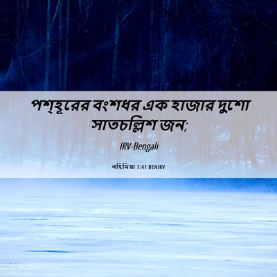 Picture 06 - নহিমিয়া 7:41 BENIRV - পশ্‌হূরের বংশধর - Bible Verse Picture