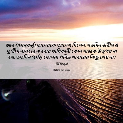 Picture 06 - নহিমিয়া 7:65 BENIRV - আর শাসনকর্ত্তা - Bible Verse Picture