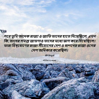 Picture 06 - নহিমিয়া 9:22 BENIRV - পরে তুমি অনেক - Bible Verse Picture