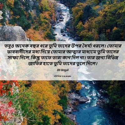 Picture 06 - নহিমিয়া 9:30 BENIRV - তবুও অনেক বছর ধরে - Bible Verse Picture