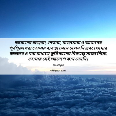 Picture 06 - নহিমিয়া 9:34 BENIRV - আমাদের রাজারা, - Bible Verse Picture