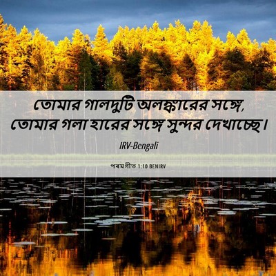 Picture 06 - পৰমগীত 1:10 BENIRV - তোমার গালদুটি - Bible Verse Picture