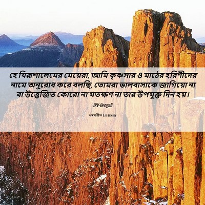 Picture 06 - পৰমগীত 3:5 BENIRV - হে যিরূশালেমের - Bible Verse Picture