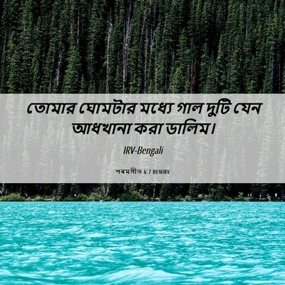 Picture 06 - পৰমগীত 6:7 BENIRV - তোমার ঘোমটার - Bible Verse Picture