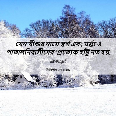 Picture 06 - ফিলিপীয়া 2:10 BENIRV - যেন যীশুর নামে - Bible Verse Picture