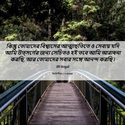 Picture 06 - ফিলিপীয়া 2:17 BENIRV - কিন্তু তোমাদের - Bible Verse Picture