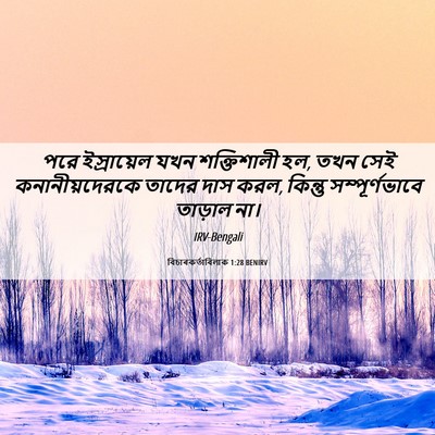 Picture 06 - বিচাৰকর্তাবিলাক 1:28 BENIRV - পরে ইস্রায়েল যখন - Bible Verse Picture