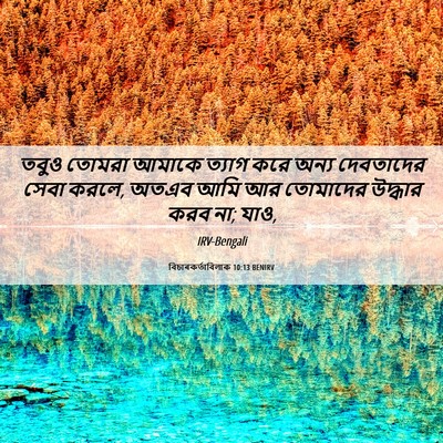 Picture 06 - বিচাৰকর্তাবিলাক 10:13 BENIRV - তবুও তোমরা আমাকে - Bible Verse Picture