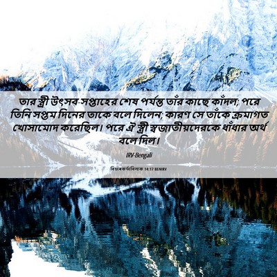 Picture 06 - বিচাৰকর্তাবিলাক 14:17 BENIRV - তার স্ত্রী - Bible Verse Picture