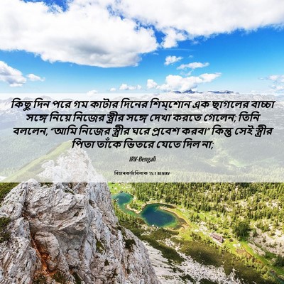 Picture 06 - বিচাৰকর্তাবিলাক 15:1 BENIRV - কিছু দিন পরে গম - Bible Verse Picture