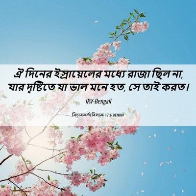 Picture 06 - বিচাৰকর্তাবিলাক 17:6 BENIRV - ঐ দিনের - Bible Verse Picture