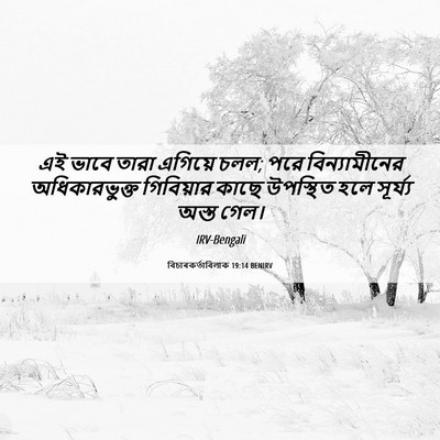 Picture 06 - বিচাৰকর্তাবিলাক 19:14 BENIRV - এই ভাবে তারা - Bible Verse Picture