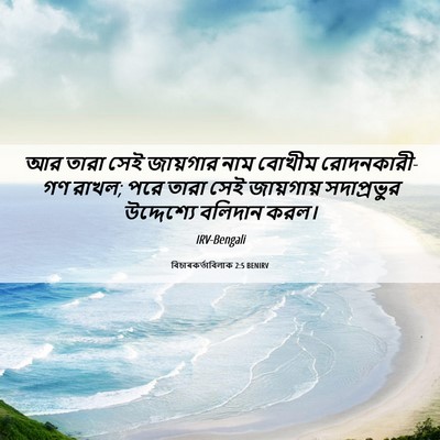 Picture 06 - বিচাৰকর্তাবিলাক 2:5 BENIRV - আর তারা সেই - Bible Verse Picture
